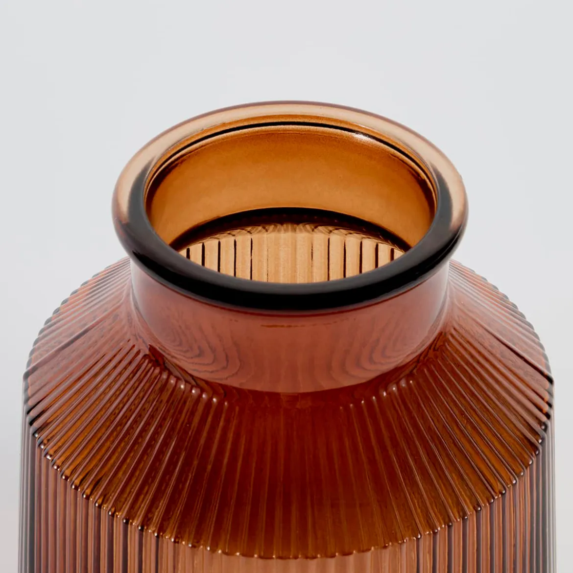 Boston Ribbed Glass Vase