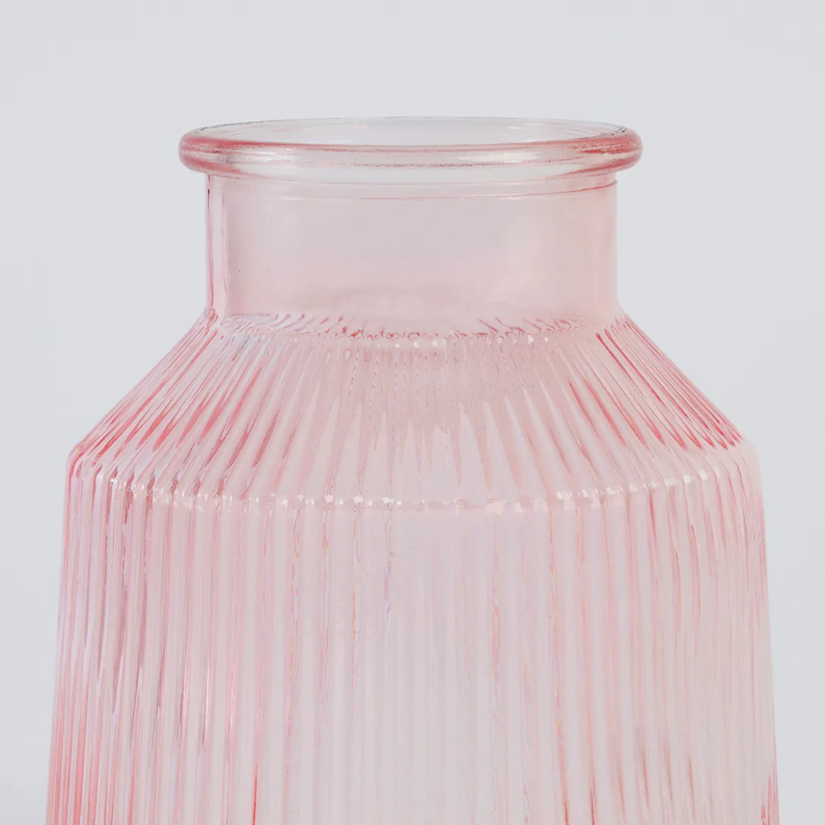 Boston Ribbed Glass Vase