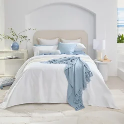 Camden White Coverlet Set