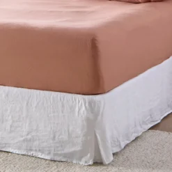 Caramel Cotton Flannelette Fitted Sheet