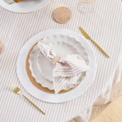 Catania Stripe Cotton Table Cloth
