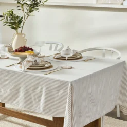 Catania Stripe Cotton Table Cloth