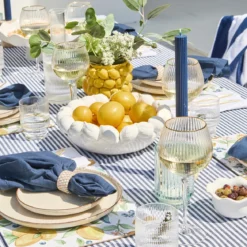 Catania Stripe Cotton Table Cloth