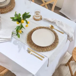 Catania Stripe Cotton Table Runner