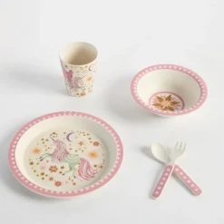 Celestial Unicorn 5 Piece Dinnerware Set