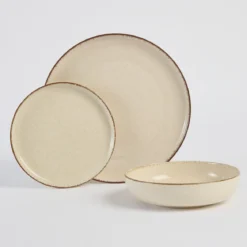 Ceramic Speckle Moonbeam Dinnerware