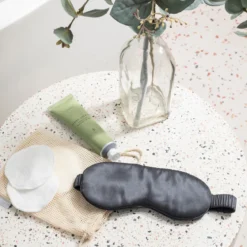 Charcoal Mulberry Silk Eye Mask