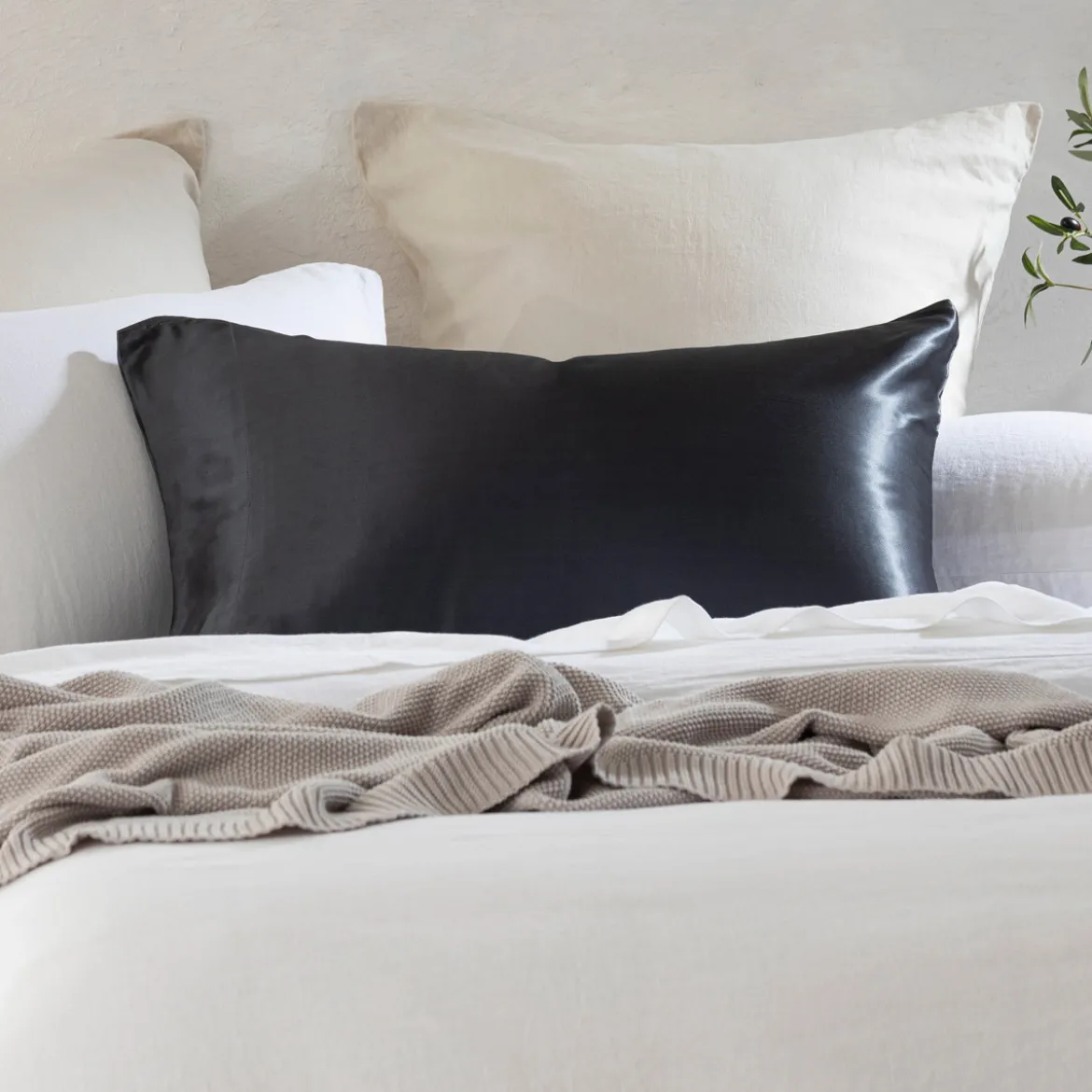 Charcoal Mulberry Silk Pillowcase
