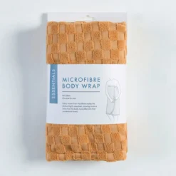 Check Orange Microfibre Towel Wrap Range