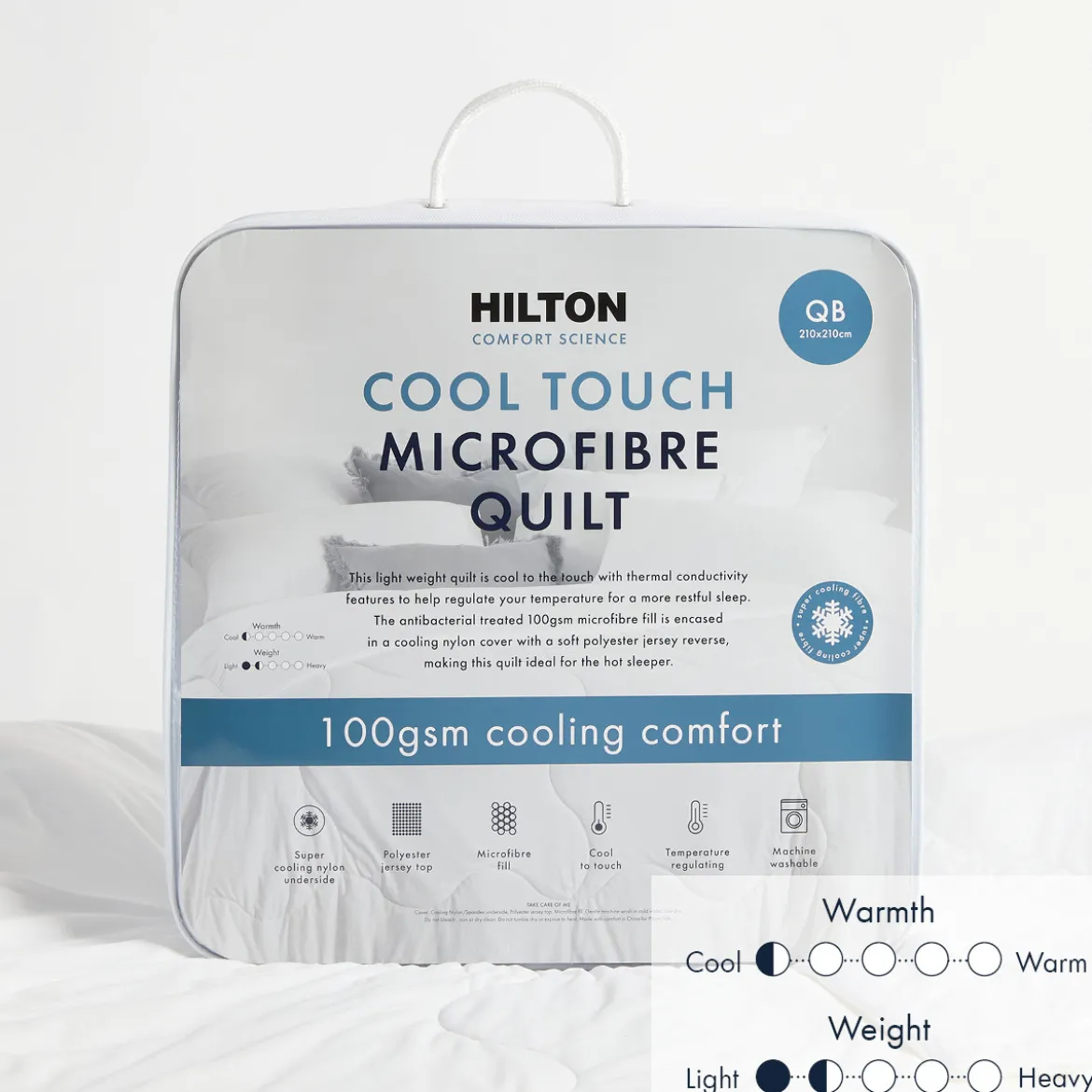Comfort Science Cool Touch 100gsm Microfibre Quilt