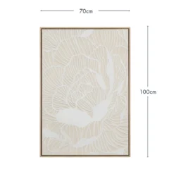 Contour Bloom Textured Wall Art