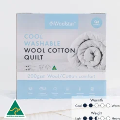 Cool 200gsm Washable Wool Cotton Quilt
