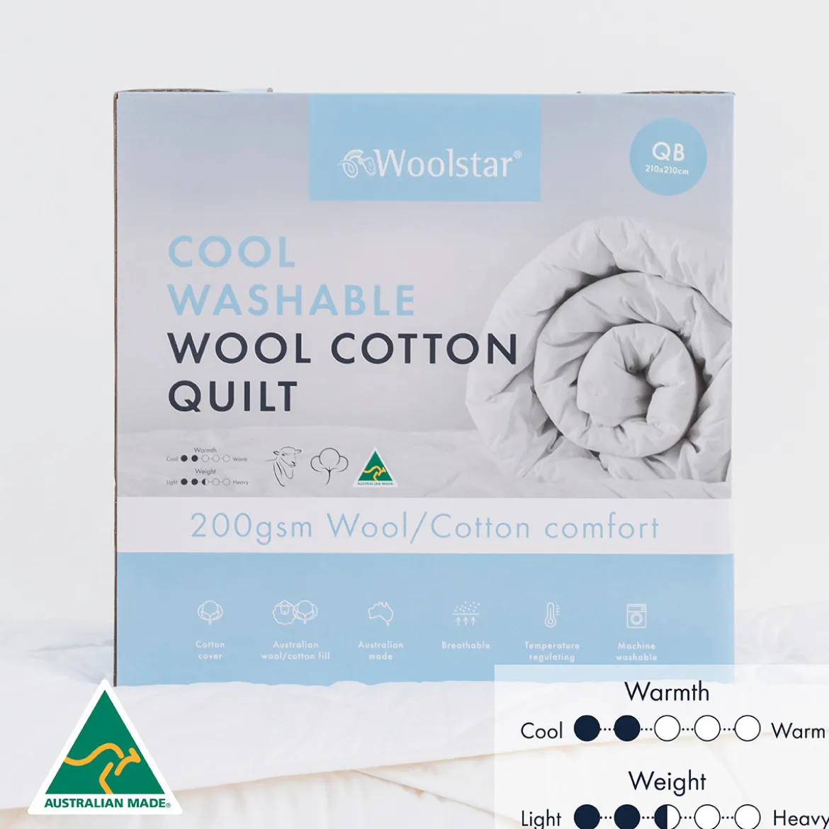 Cool 200gsm Washable Wool Cotton Quilt