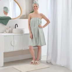 Cora Sage Microfibre Towel Wrap Range