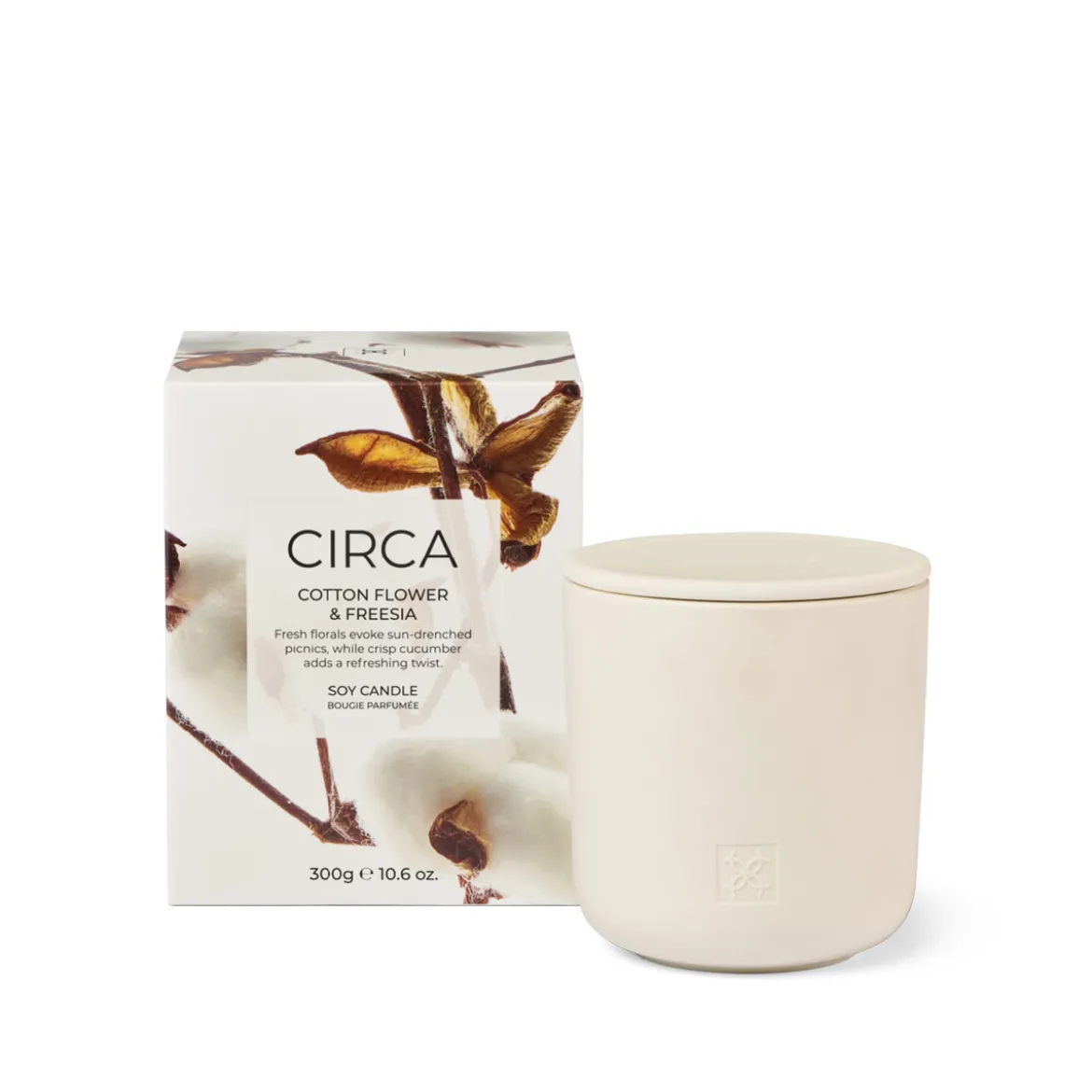 Cotton Flower & Freesia 300g Candle