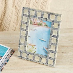 Cova Check Photo Frame