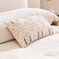 Cruz Embroidered Oblong Cushion