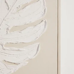 Culgoa Leaf Textured Framed Wall Art