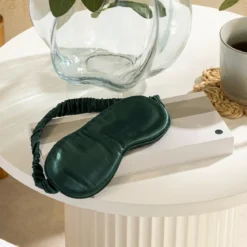 Dark Teal Mulberry Silk Eye Mask
