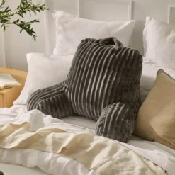 Denali Faux Fur Bed Rest Reading Pillow