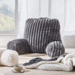 Denali Faux Fur Bed Rest Reading Pillow