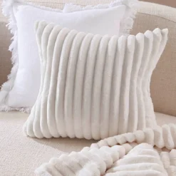 Denali Faux Fur Square Cushion
