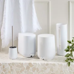 Denver White Bathroom Accessories