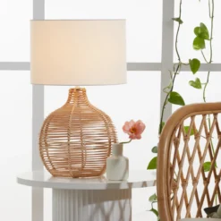 Douglas 50cm Rattan Table Lamp
