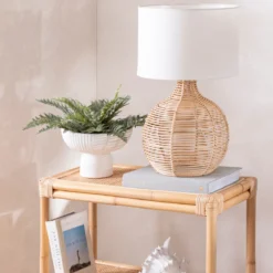 Douglas 50cm Rattan Table Lamp