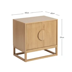 Dutton Natural Bedside Table