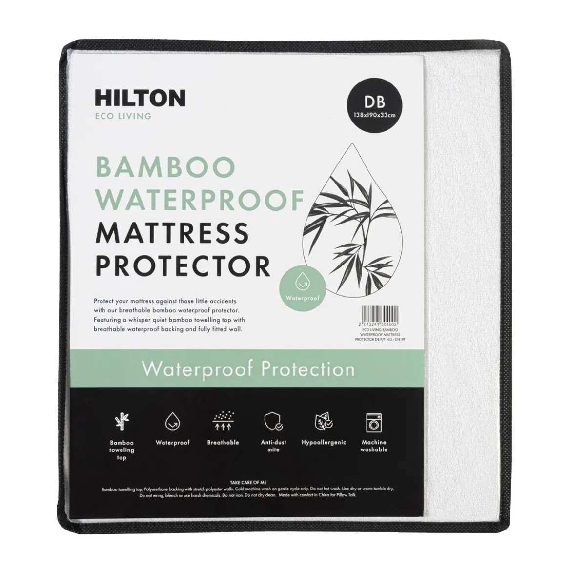 Eco Living Bamboo Waterproof Mattress Protector