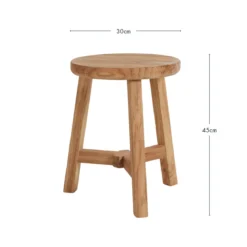Elec Elm Wood Stool
