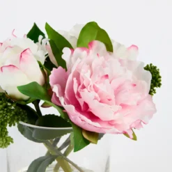Ella Artificial Wild Peony Bouquet in Vase