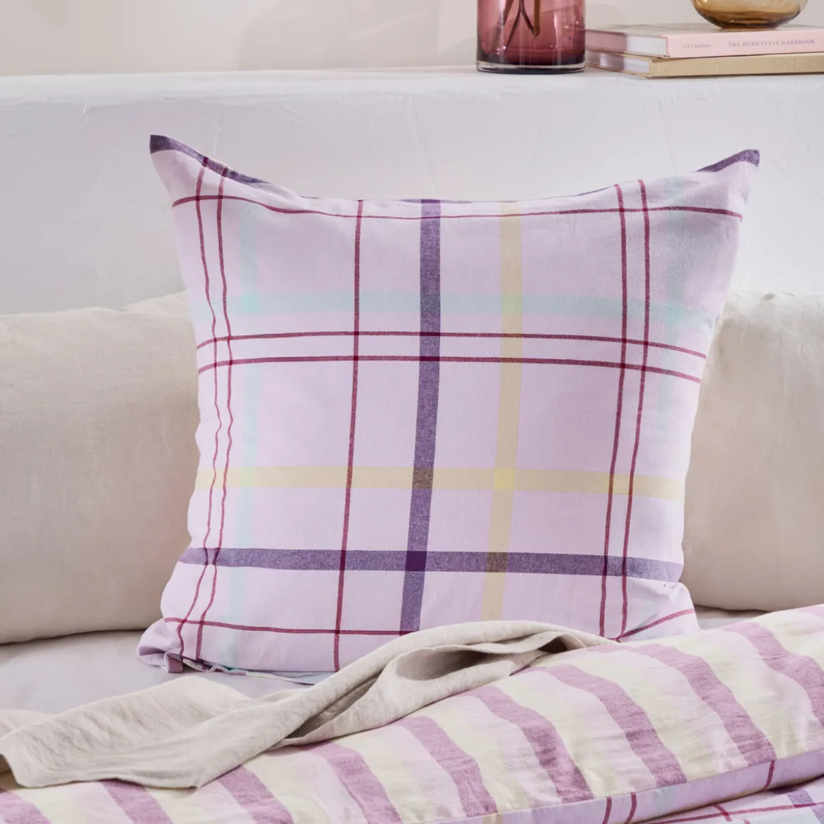 Ellah Check/Stripe European Pillowcase