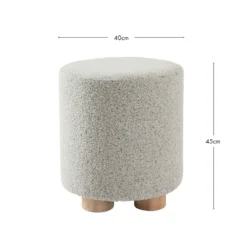 Elody Speckled Boucle Pouf