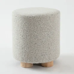 Elody Speckled Boucle Pouf