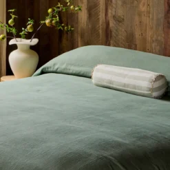 Elsie Striped Scallop Bolster Cushion