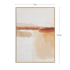 Ember Drift Framed Canvas Wall Art