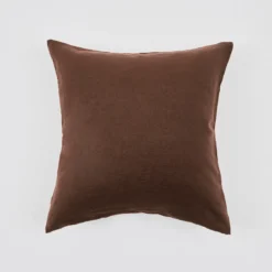 European Linen Chocolate European Pillowcase Pair