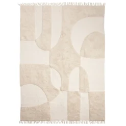 Farrah Moonbeam Geometric Tufted Cotton Floor Rug