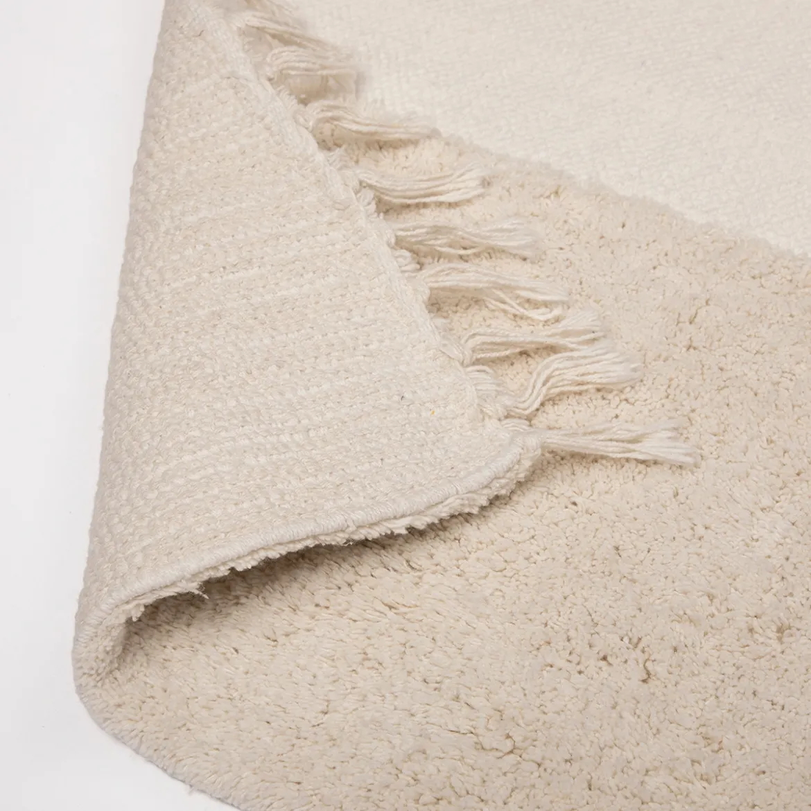 Farrah Moonbeam Geometric Tufted Cotton Floor Rug