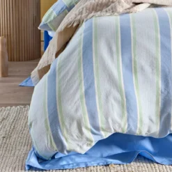 Finn Reversible Stripe Quilt Cover Set