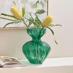 Florence Green Glass Vase