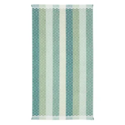 Gaia Green Check Popcorn Beach Towel