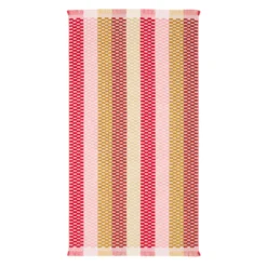 Gaia Pink Check Popcorn Beach Towel