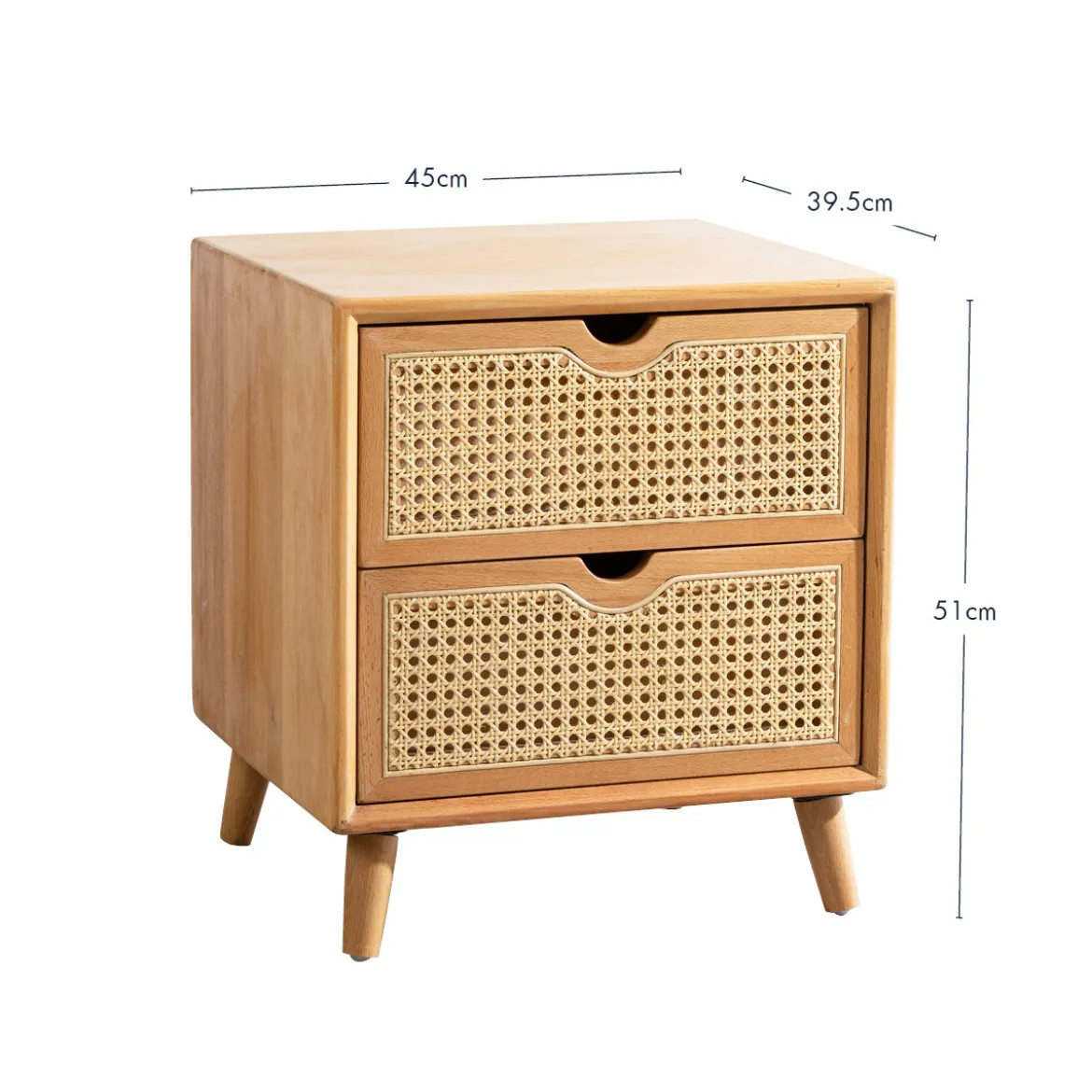 Galloway Natural Bedside Table