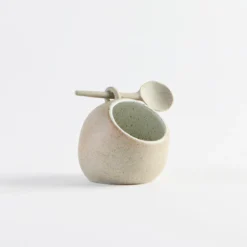 Garden To Table Salt Pig with Spoon