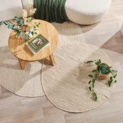 Goa Bleached Round Floor Rug