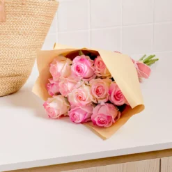 Gracie Mixed Pink Artificial Flower Bouquet