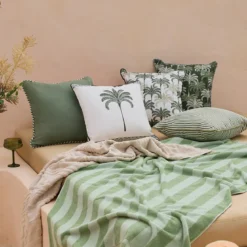 Halcyon Palm Square Outdoor Cushion
